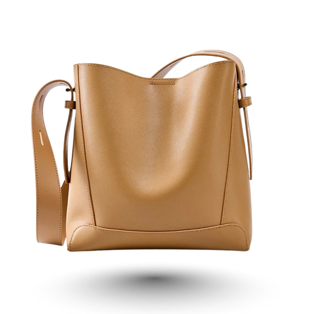EYA- Sac à Main de Cours de Luxe en Cuir Lisse à Bandoulière