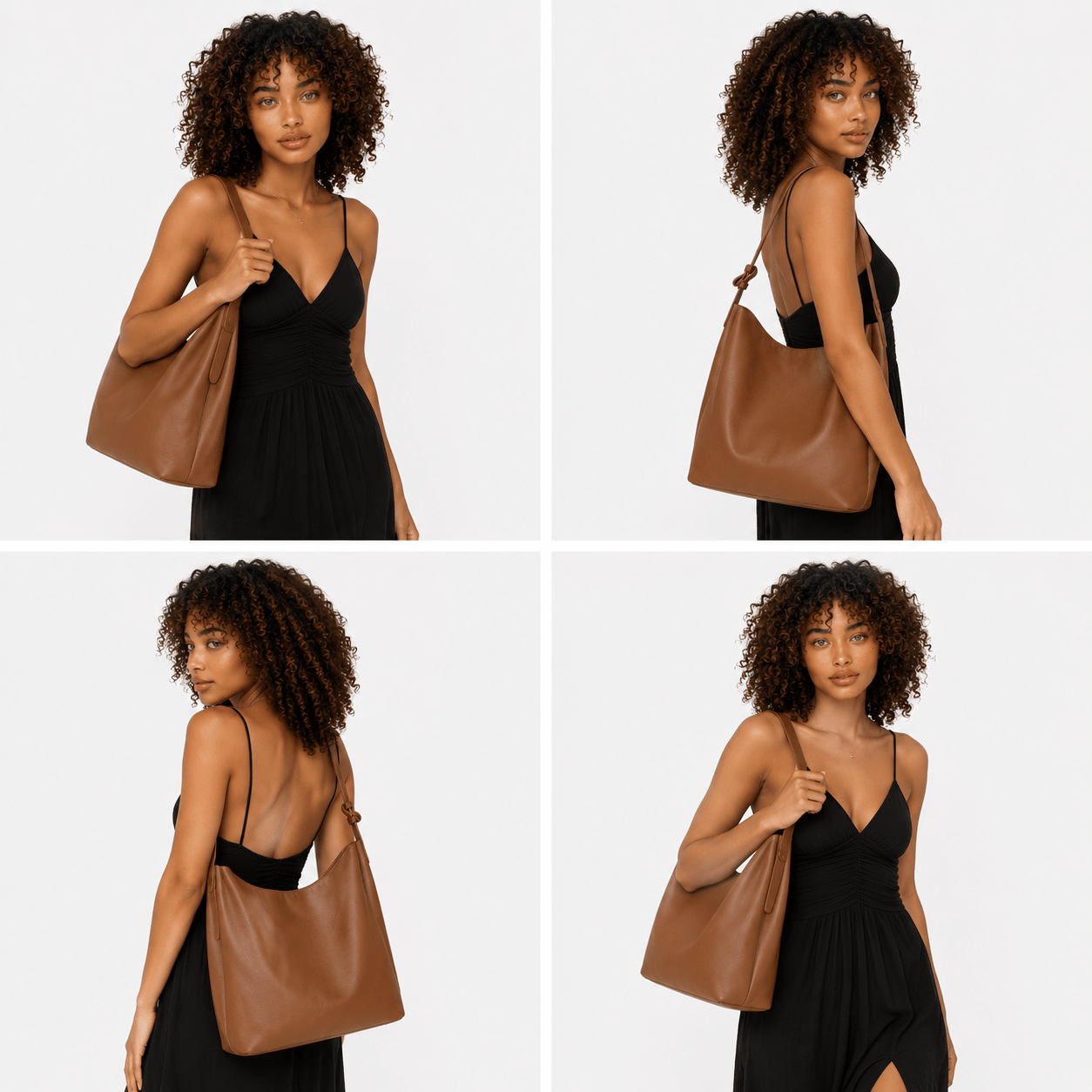 FENZA - Sac à Main Epaule Grande Capacité en Cuir avec Pochette