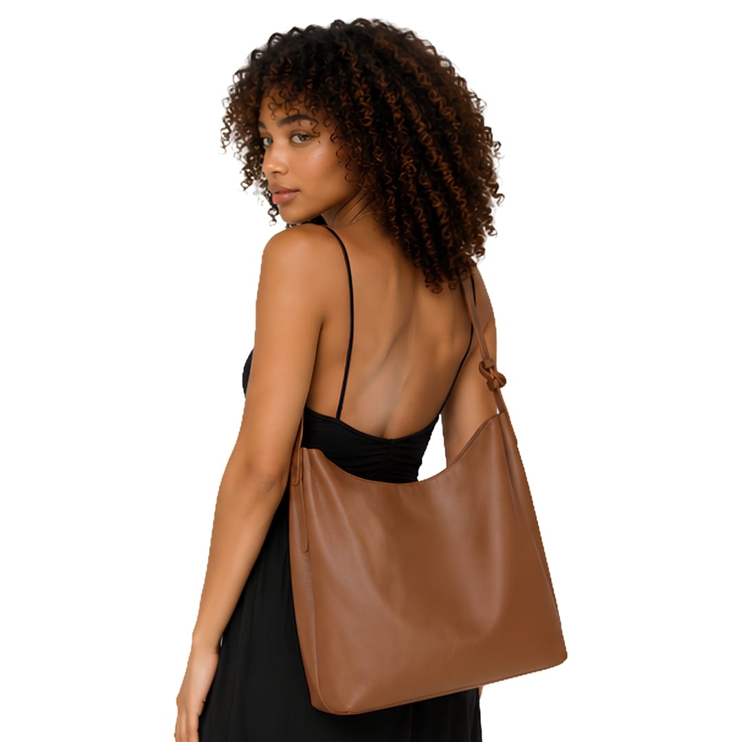 FENZA - Sac à Main Epaule Grande Capacité en Cuir avec Pochette
