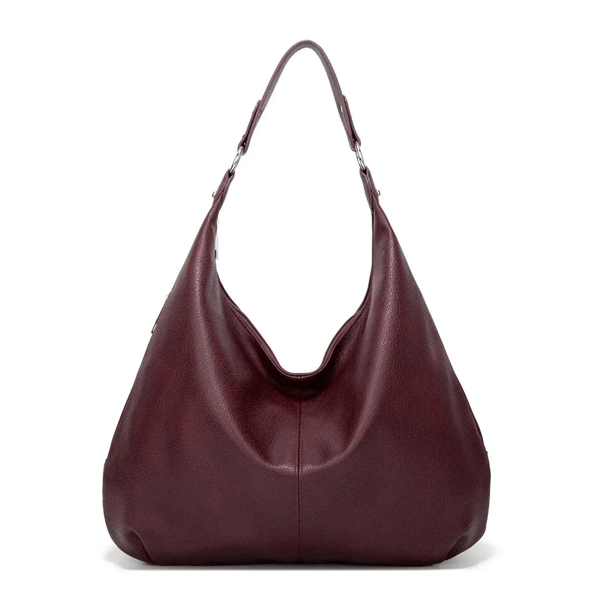 GAELLE sac hobo femme bordeaux spacieux pour ordinateur 15 pouces