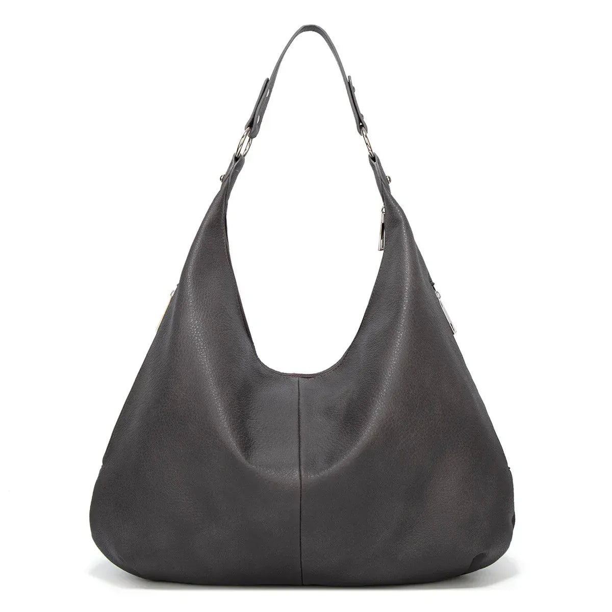 GAELLE sac hobo femme gris spacieux pour ordinateur 15 pouces