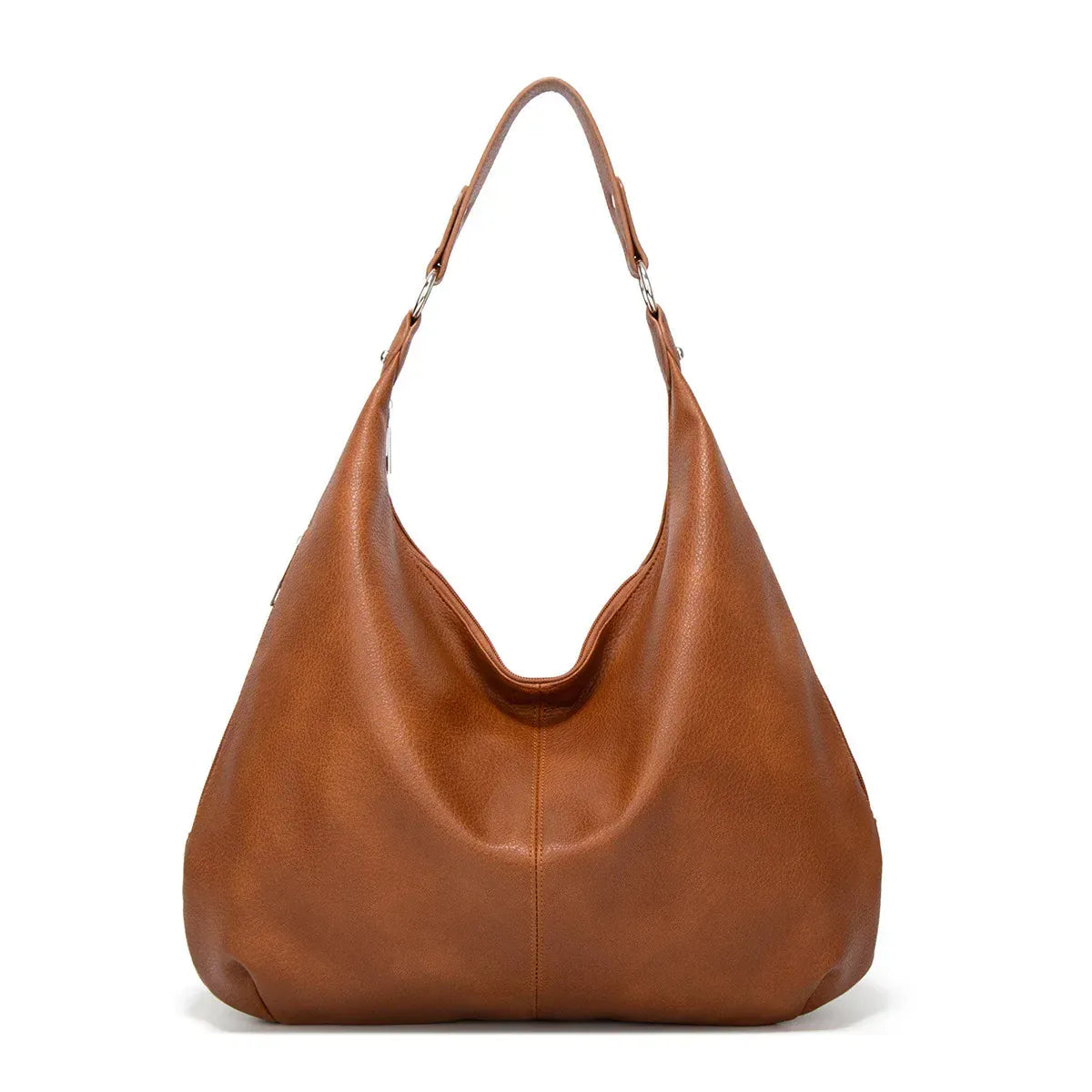 GAELLE sac hobo femme marron spacieux pour ordinateur 15 pouces