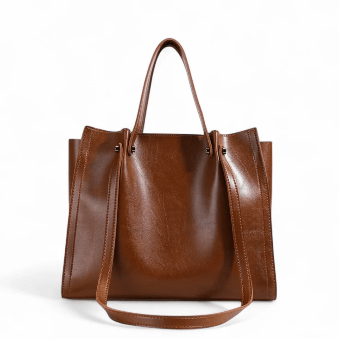 HELIANA sac de cours femme élégant style luxe couleur marron