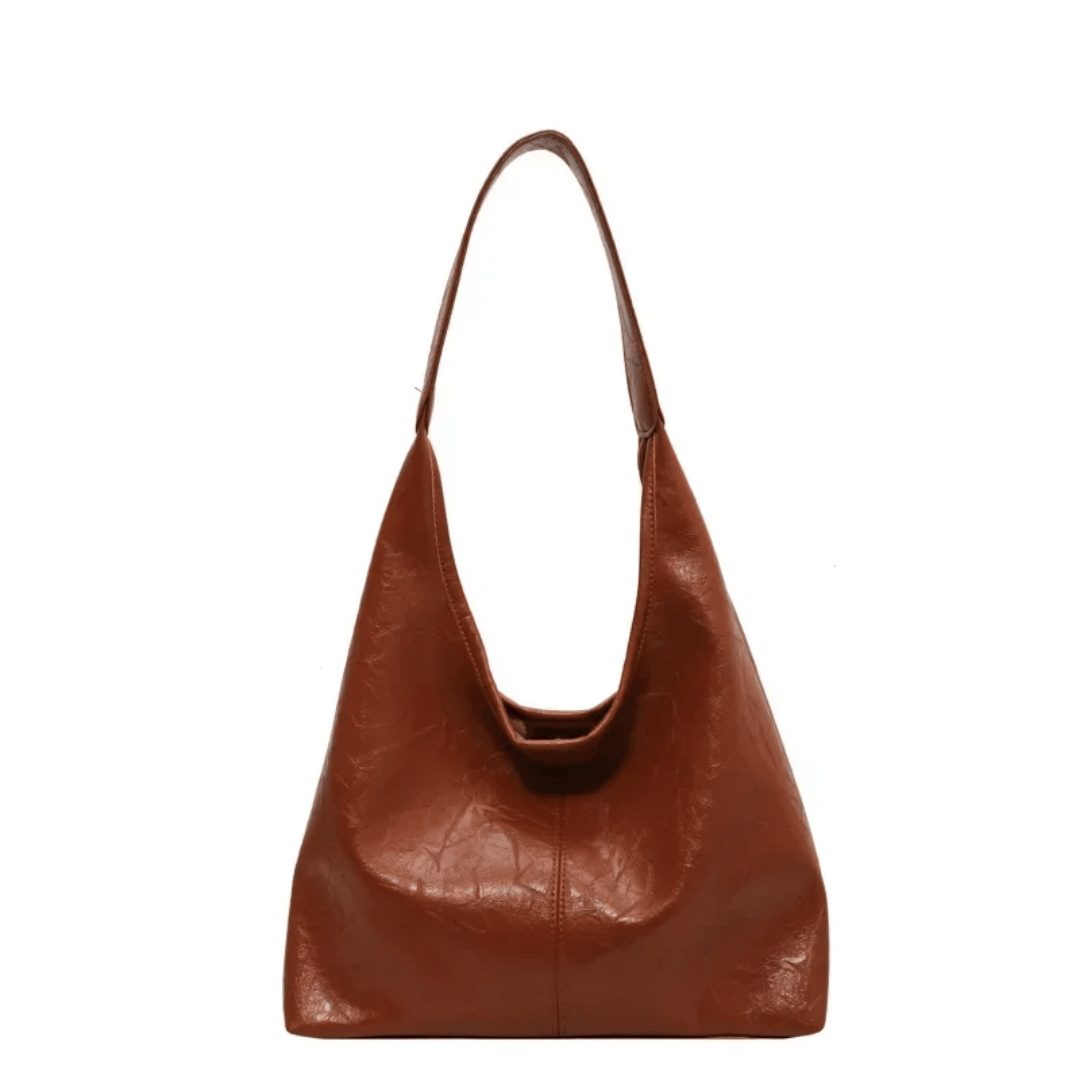 JENNA grand sac à main femme fourre-tout en cuir chic marron