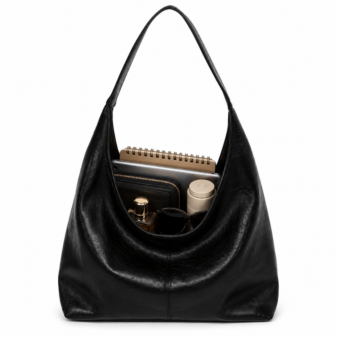 JENNA grand sac à main femme fourre-tout en cuir chic avec affaires à l'interieur