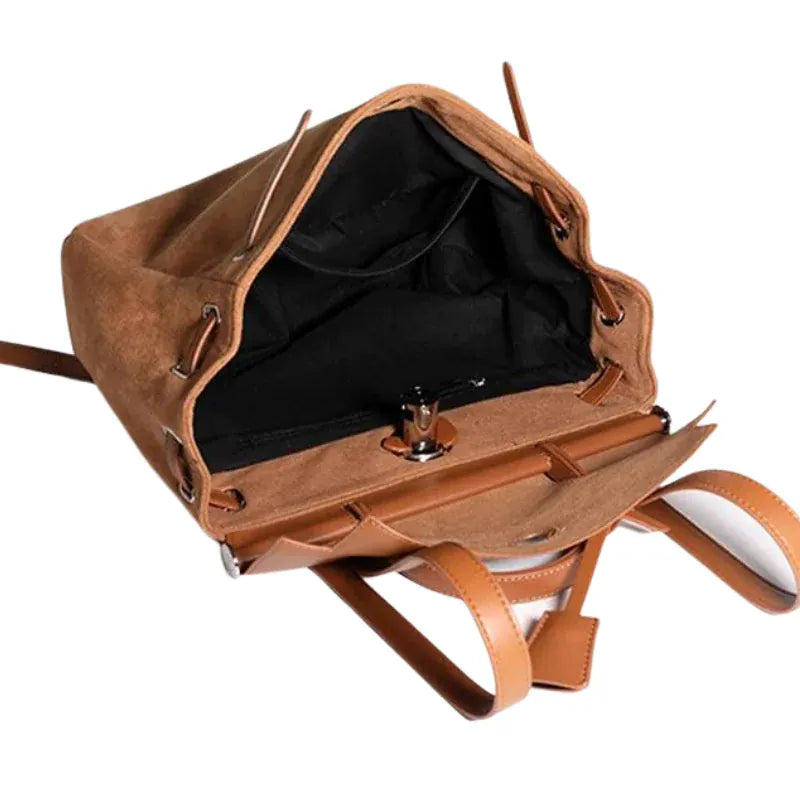 JESSICA - Sac à Main de Cours Vintage à Bandoulière Femme pour Ordinateur 15 Pouces, Cahiers et Documents A4, vue intérieure