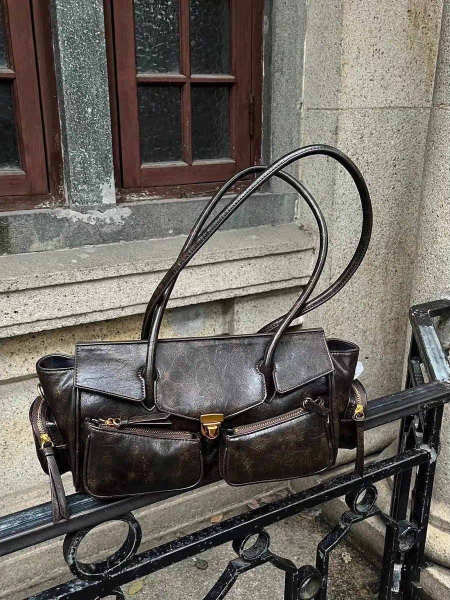 JILA - Sac à Main en Cuir Style Rétro