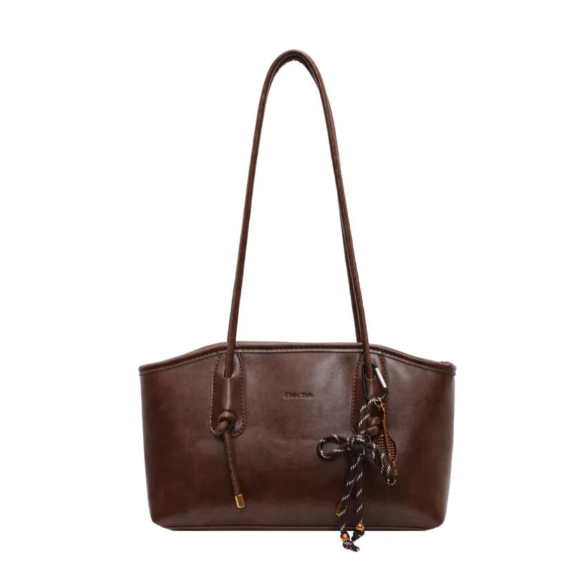 JISU sac à main de cours vintage femme style rétro marron