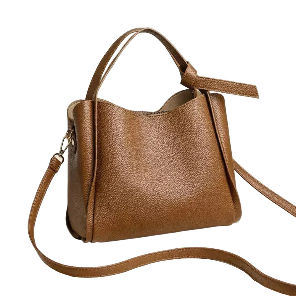 Joyce - Sac à Main Seau en Cuir Grainé