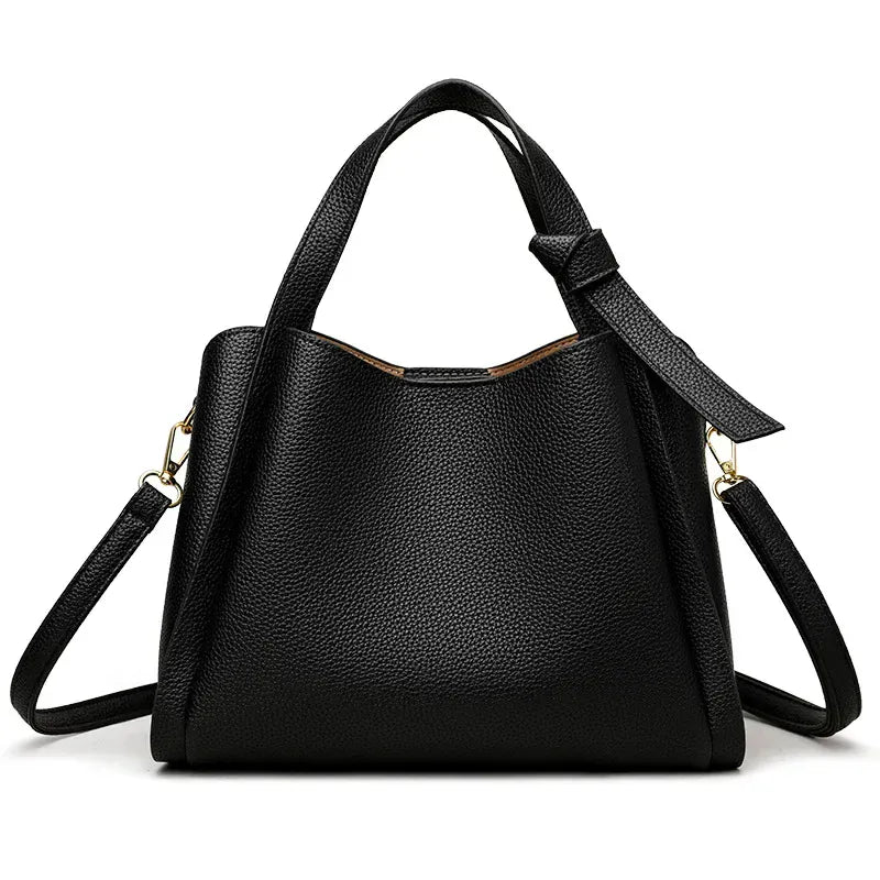 Joyce - Sac à Main Seau en Cuir Grainé