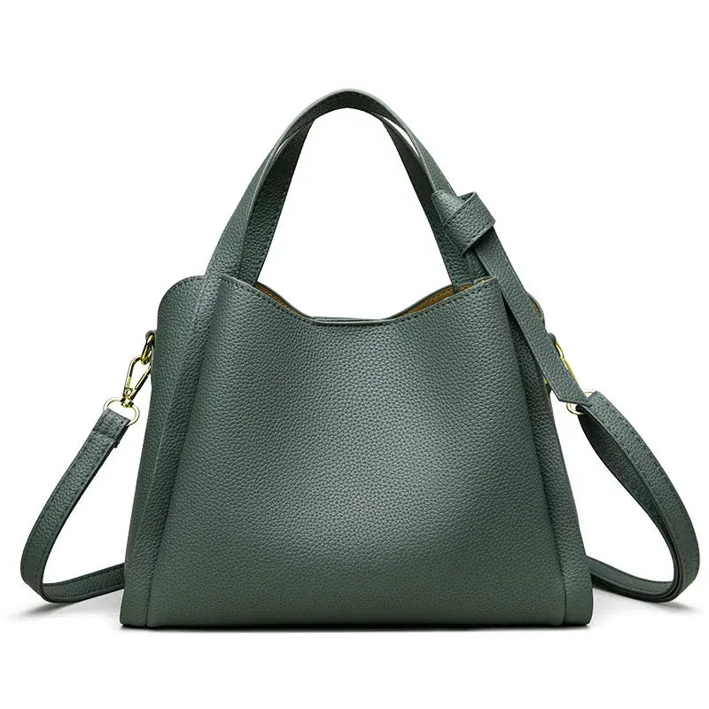 Joyce - Sac à Main Seau en Cuir Grainé