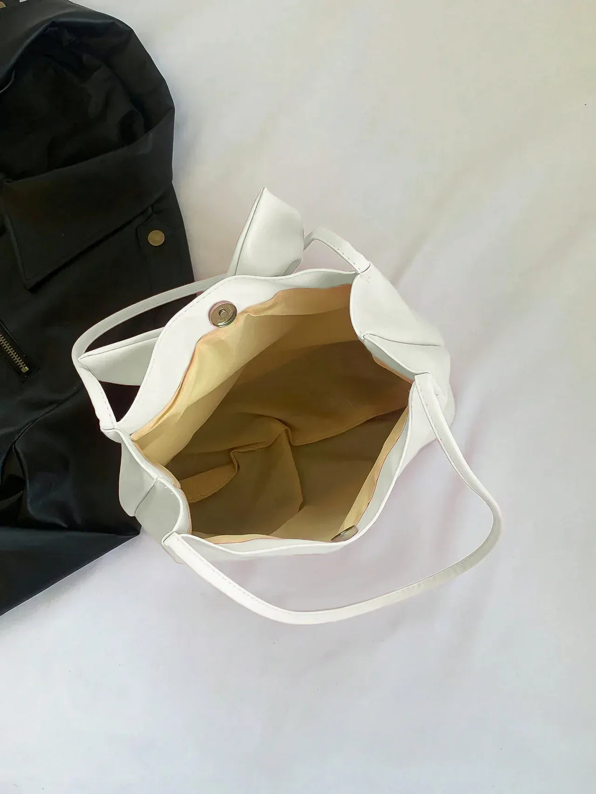 KARY - Sac à Main de Cours Léger à Nœud Femme pour Cahiers, Documents et Essentiels du Quotidien