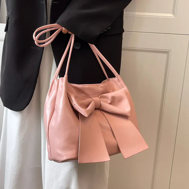 KARY - Sac à Main de Cours Léger à Nœud Femme pour Cahiers, Documents et Essentiels du Quotidien