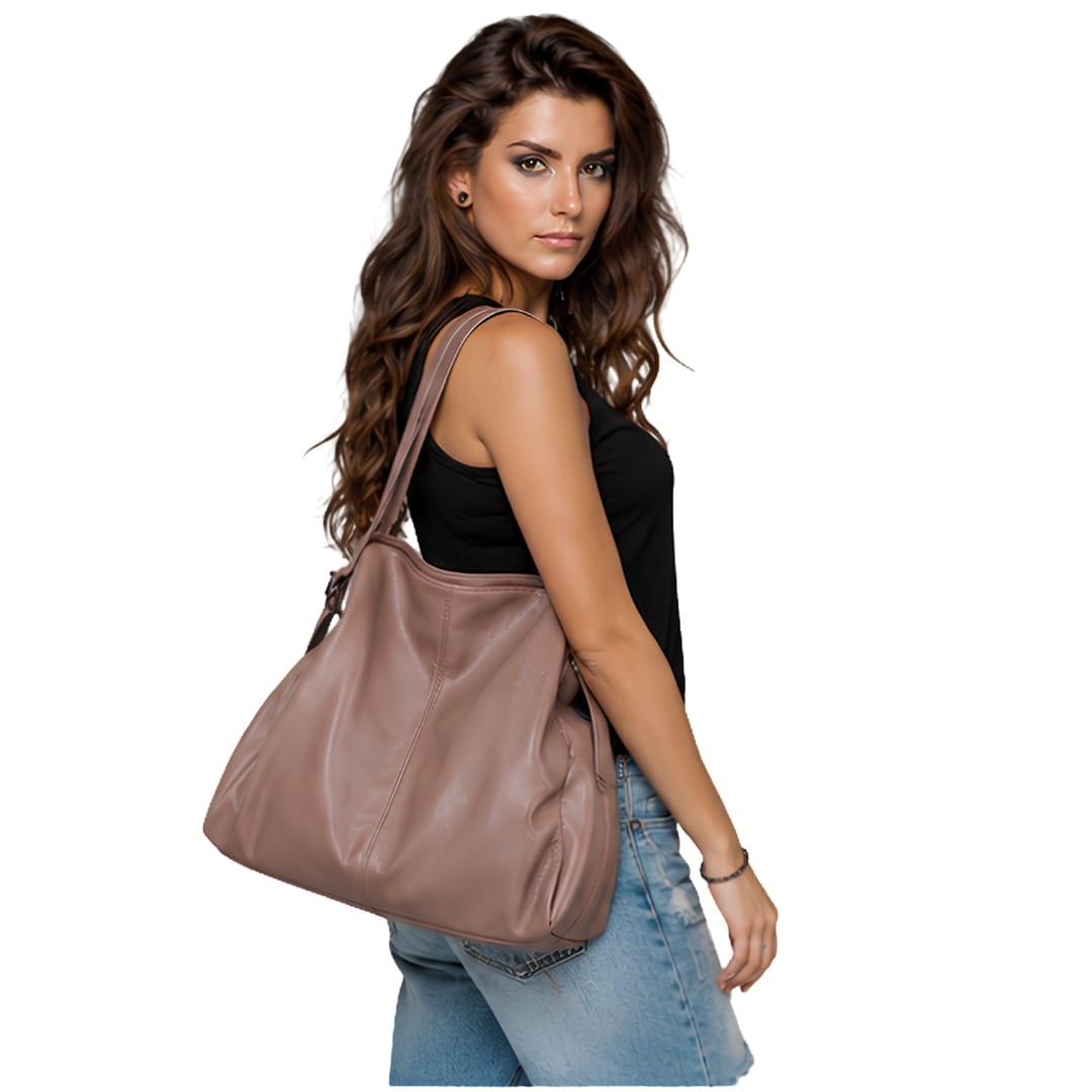 LEA - Sac à Main de Cours en Cuir Souple