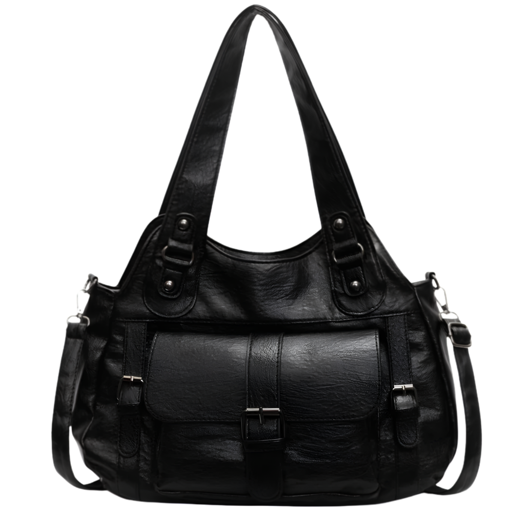 LOLA – Sac vintage noir élégant, spacieux et fonctionnel au quotidien.

