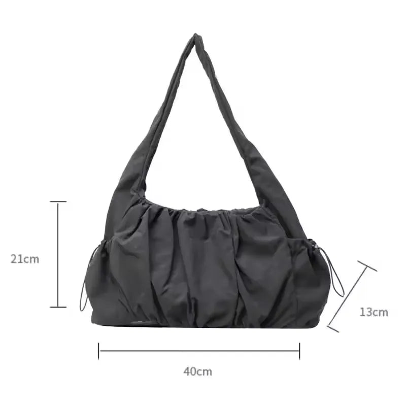 LOUISA - Sac à Main en Tissu à Fermeture Éclair Femme, format pratique pour téléphone, portefeuille, maquillage et essentiels, dimensions