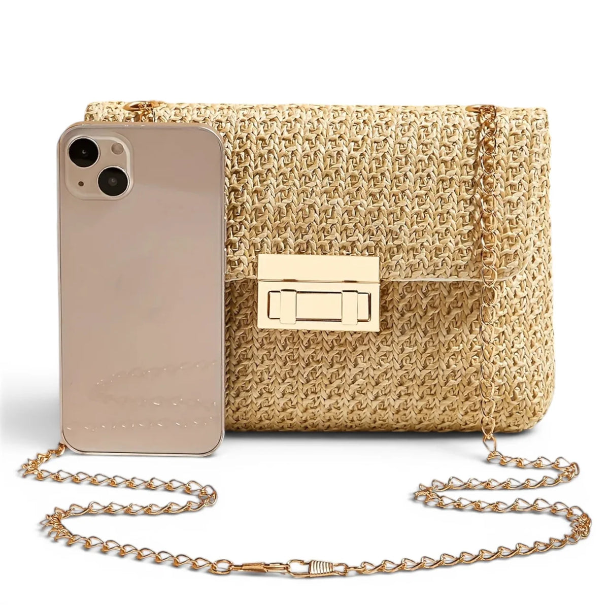 Maeva - Petit Sac à Main Femme en Paille Chic