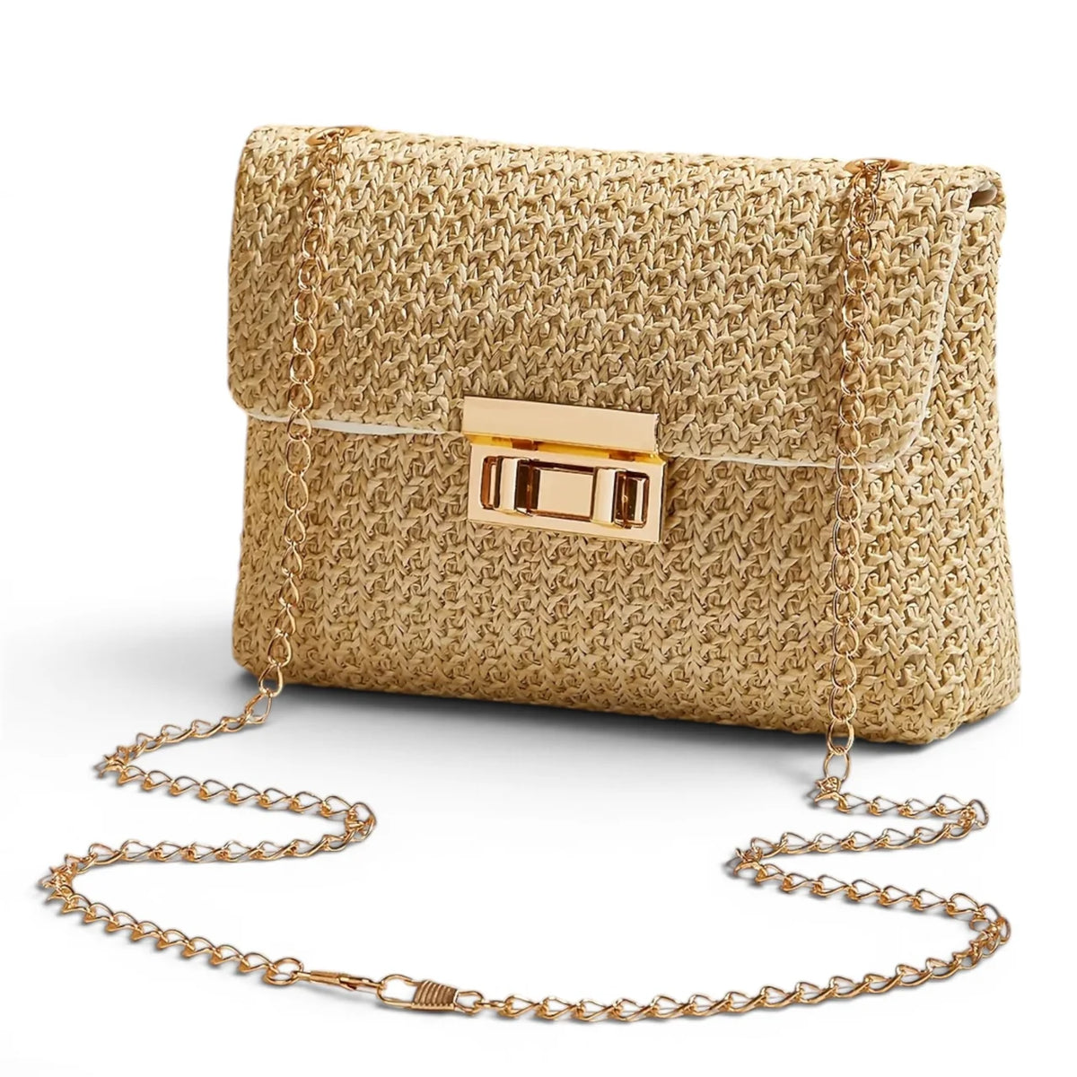 Maeva - Petit Sac à Main Femme en Paille Chic