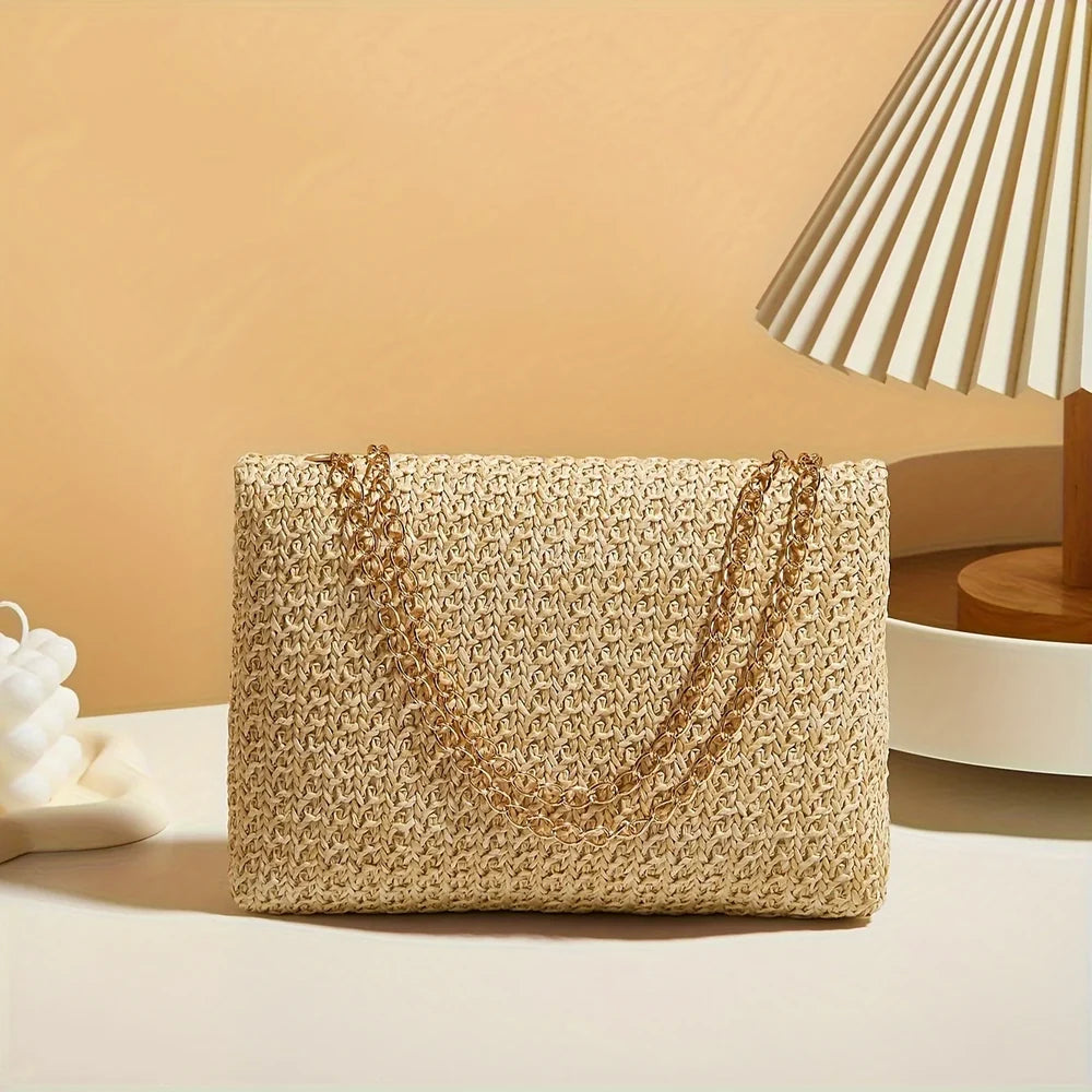 Maeva - Petit Sac à Main Femme en Paille Chic