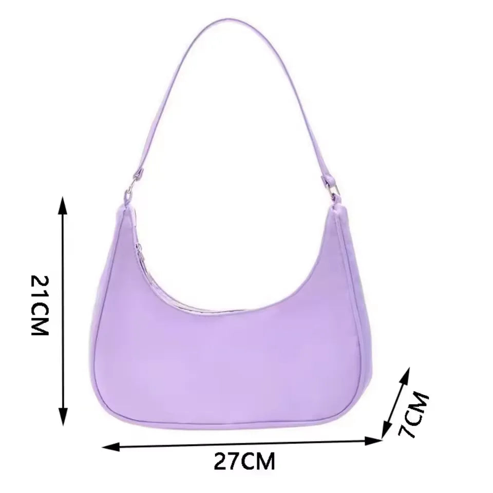 Melia - Petit Sac à Main Souple, petit sac femme élégant au format compact et au design souple, idéal pour les sorties et le quotidien, détail des dimensions