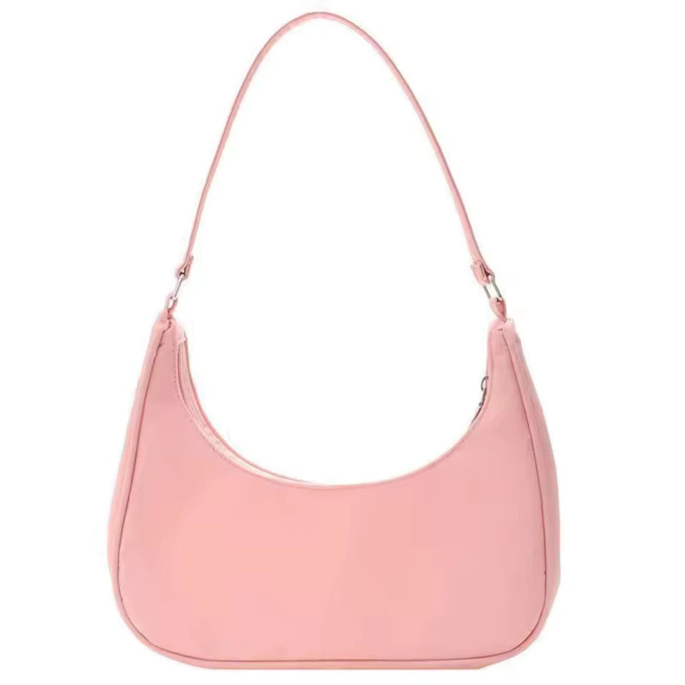 Melia - Petit Sac à Main Souple rose, petit sac femme élégant au format compact et au design souple, idéal pour les sorties et le quotidien