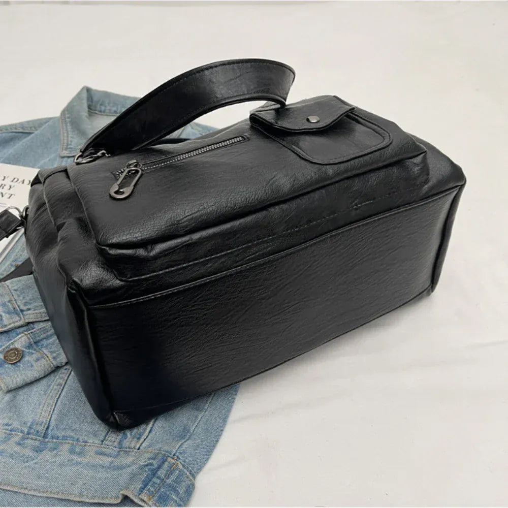 MELINA - Sac à Main Bandoulière Femme en Cuir Généreux vue de dessous