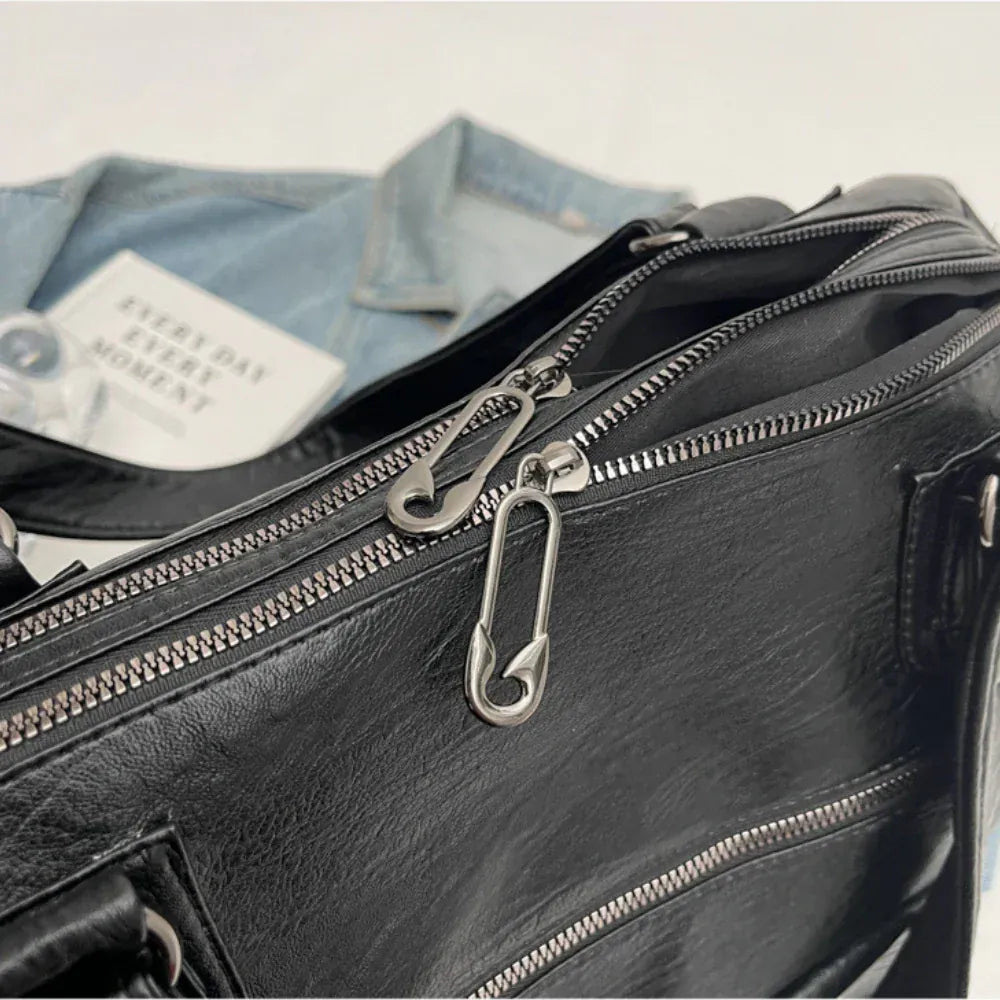 MELINA - Sac à Main Bandoulière Femme en Cuir Généreux zoom sur les détails