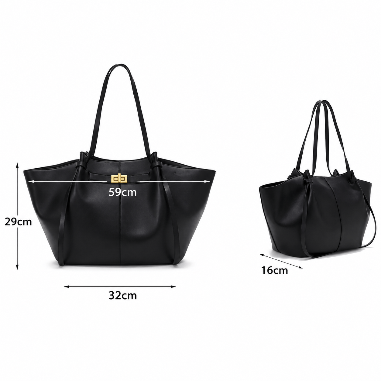 KATALEÏA - Sac à Main de Cours en Cuir Élégant Grande Capacité