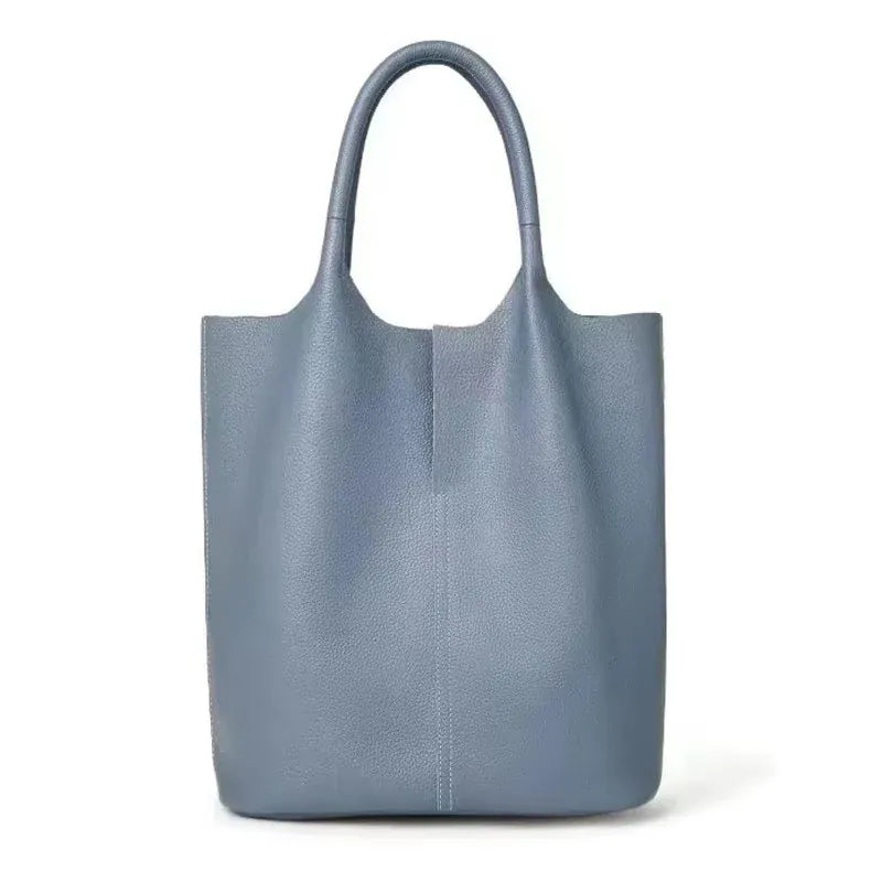 MIA - Sac à Main de Cours Style Tote Bag Femme pour Ordinateur 15 Pouces et Cahiers couleur bleu
