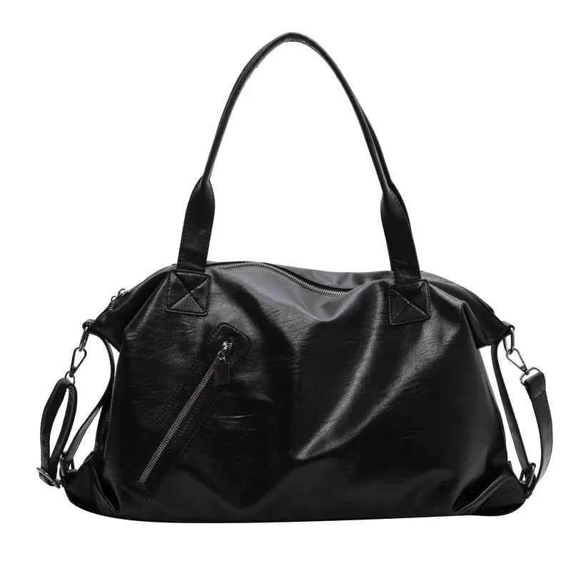 NATALIA sac bandoulière femme NOIR en cuir souple pour lycée ordinateur 15 pouces