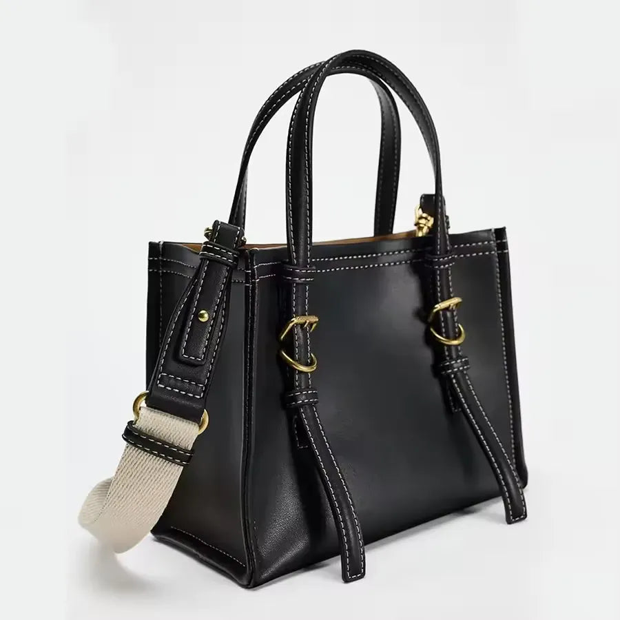 NATHY - Petit Sac à Main de Cours en Bandoulière Femme, format compact pour téléphone, portefeuille, clés et essentiels couleur noir 
