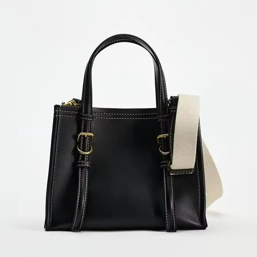 NATHY - Petit Sac à Main de Cours en Bandoulière Femme, format compact pour téléphone, portefeuille, clés et essentiels couleur noir femme