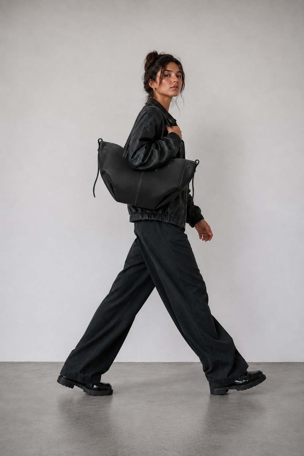 BELLA - Grand Sac à main Cabas Cuir