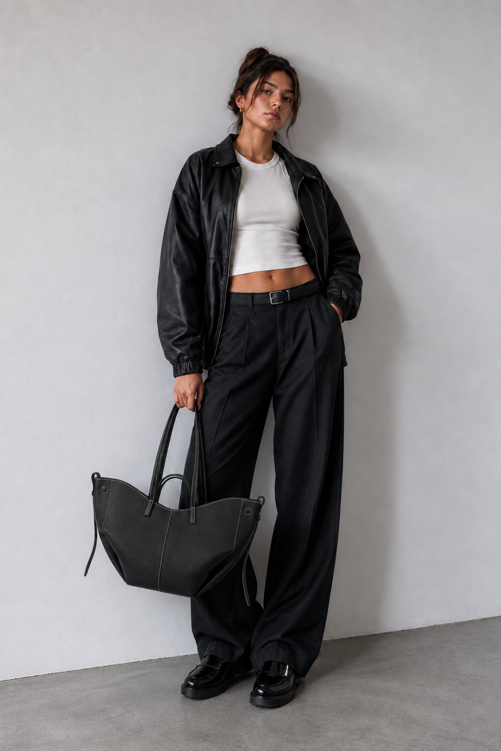 BELLA - Grand Sac à main Cabas Cuir