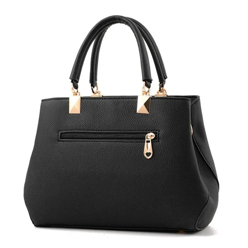 PILLA - Sac à Main Spacieux à Bandoulière en Cuir Grainé
