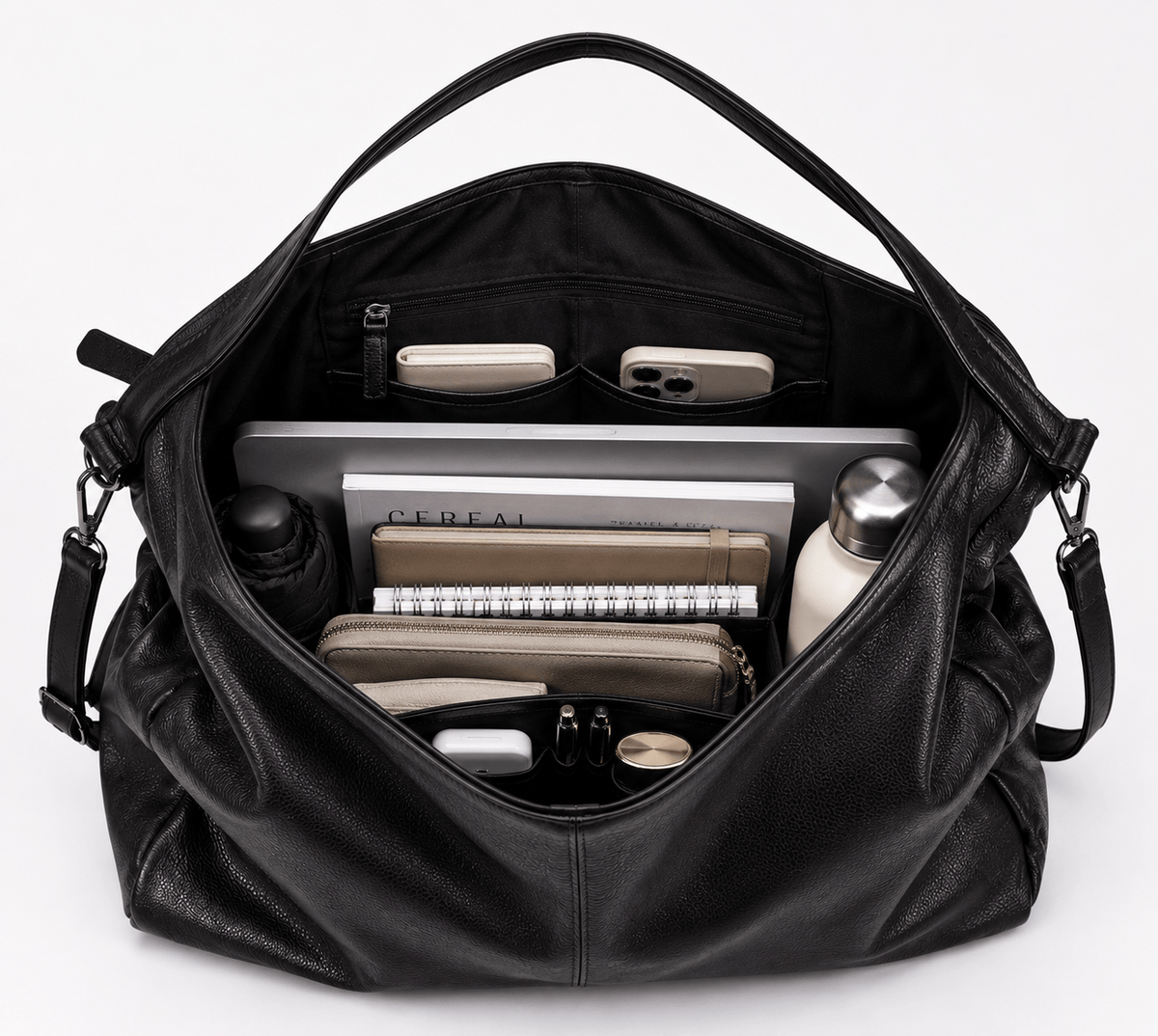 LEA - Sac à Main de Cours en Cuir Souple