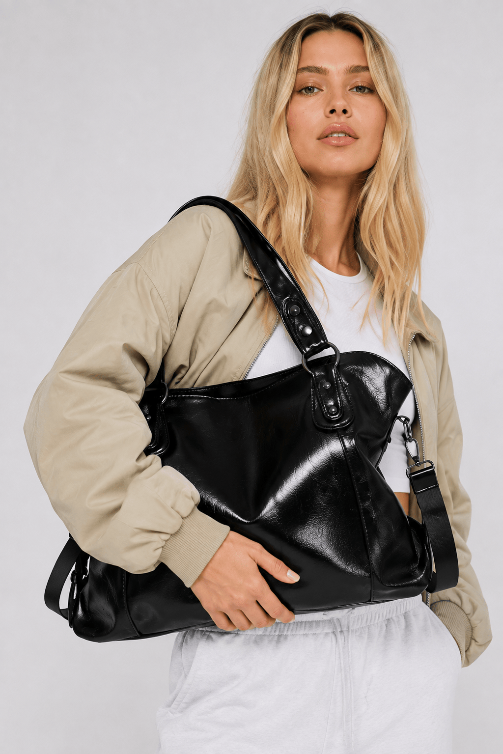 ÉLORA - Sac à Main de Cours en Cuir