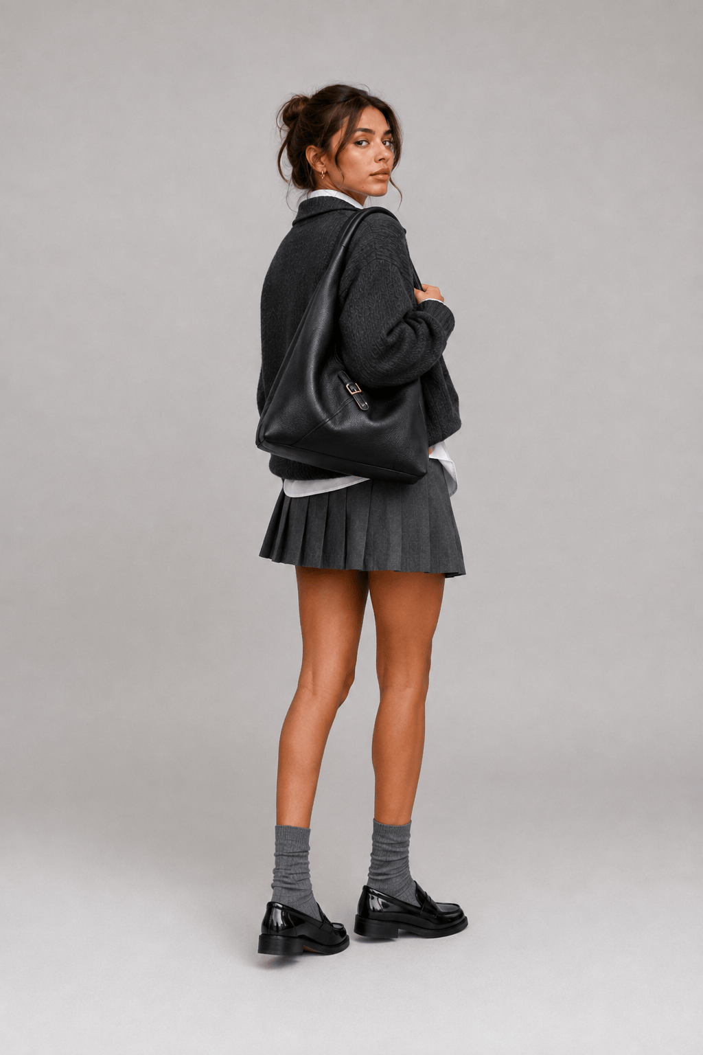 ALICIA - Grand Sac à Main de Cours en Cuir Souple