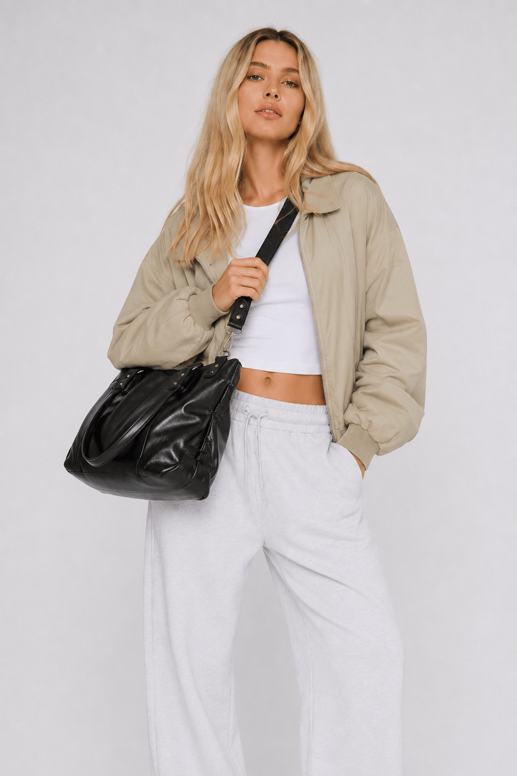ÉLORA - Sac à Main de Cours en Cuir