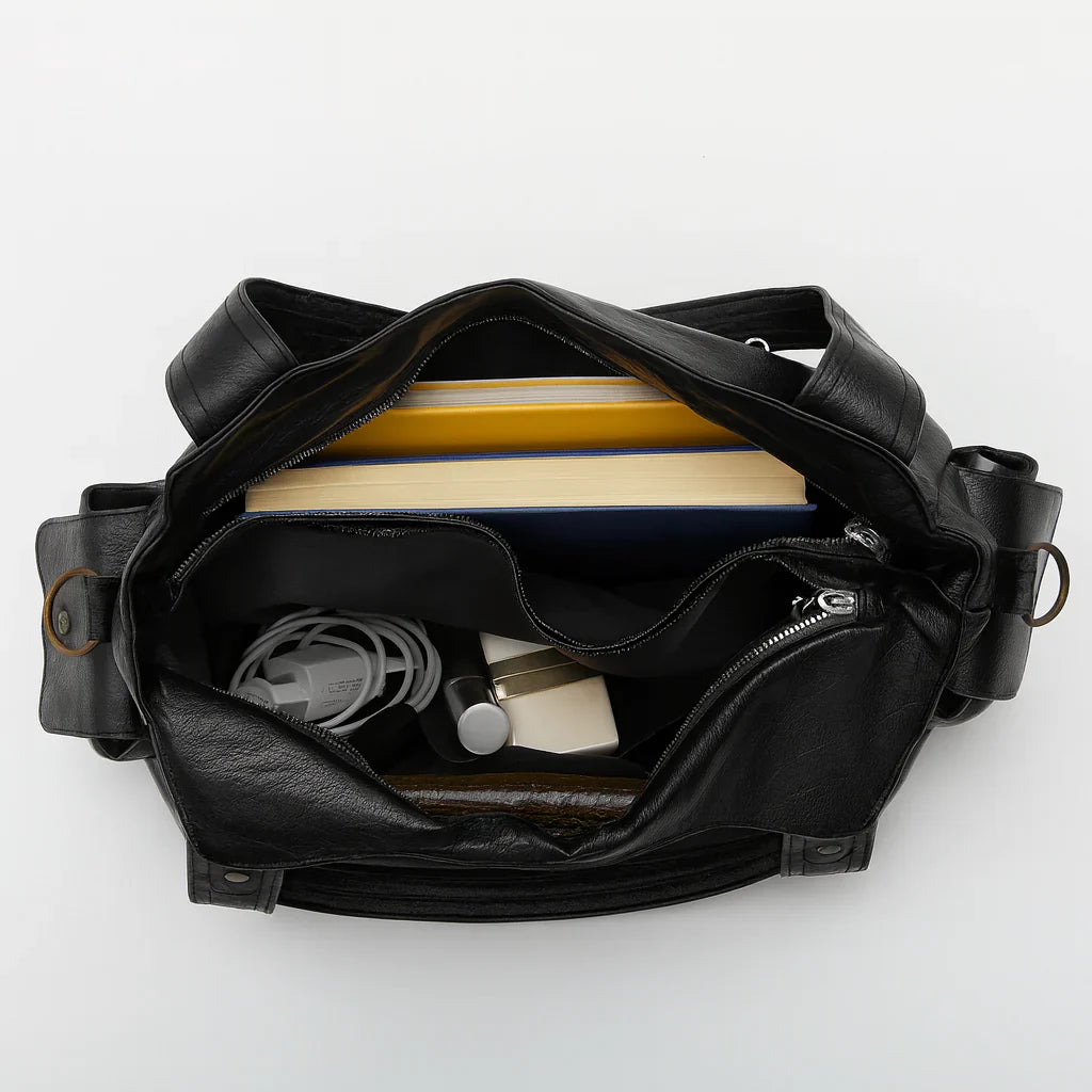 sac a main de cours noir alba interieur