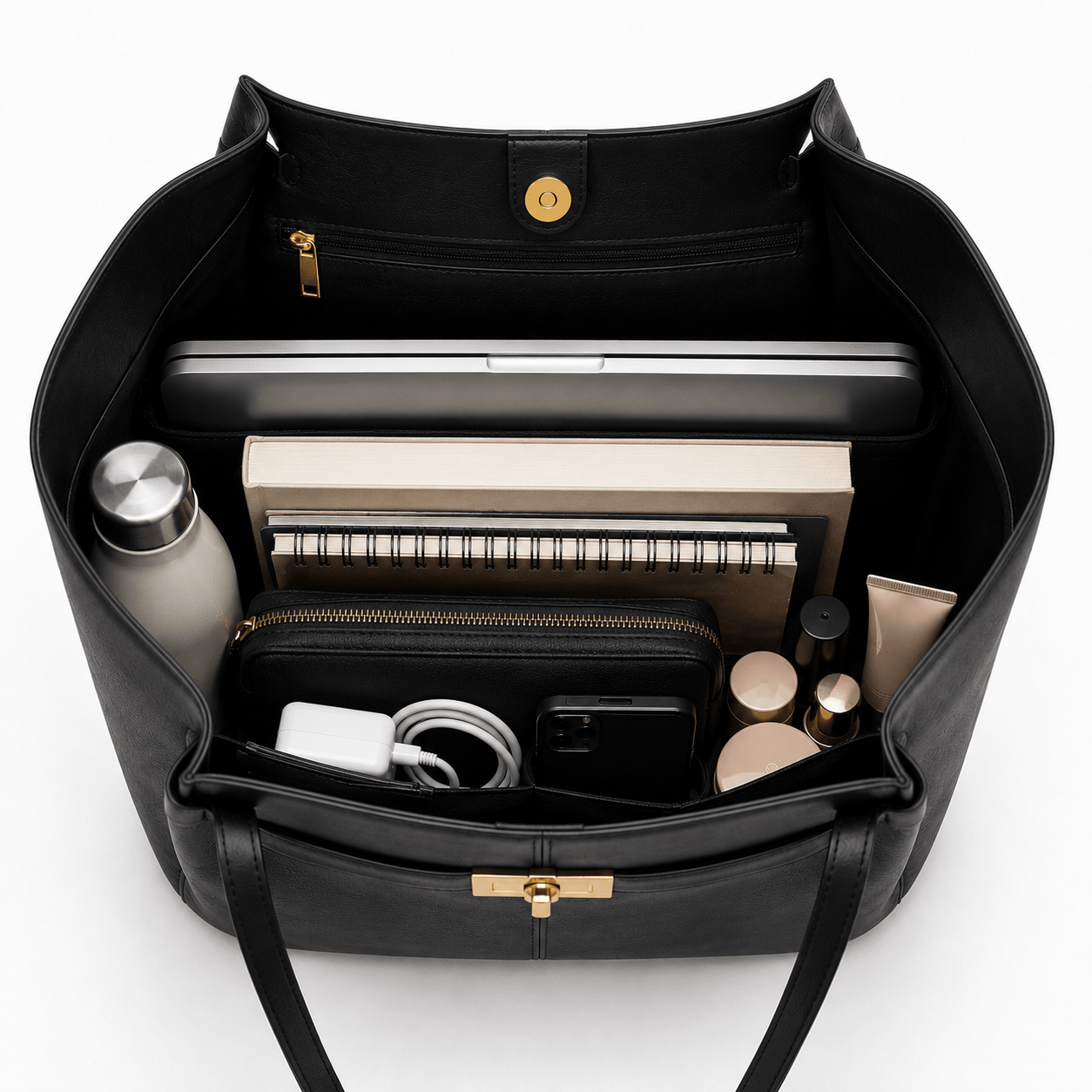 KATALEÏA - Sac à Main de Cours en Cuir Élégant Grande Capacité