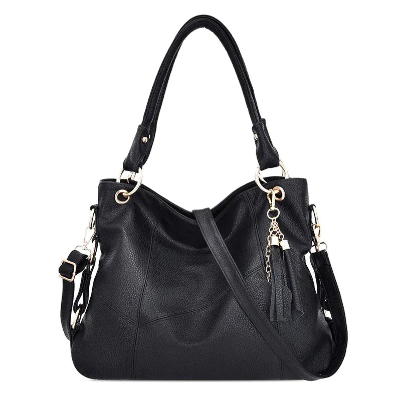 SARA sac à main de cours noir femme bandoulière tendance ordinateur 15 pouces