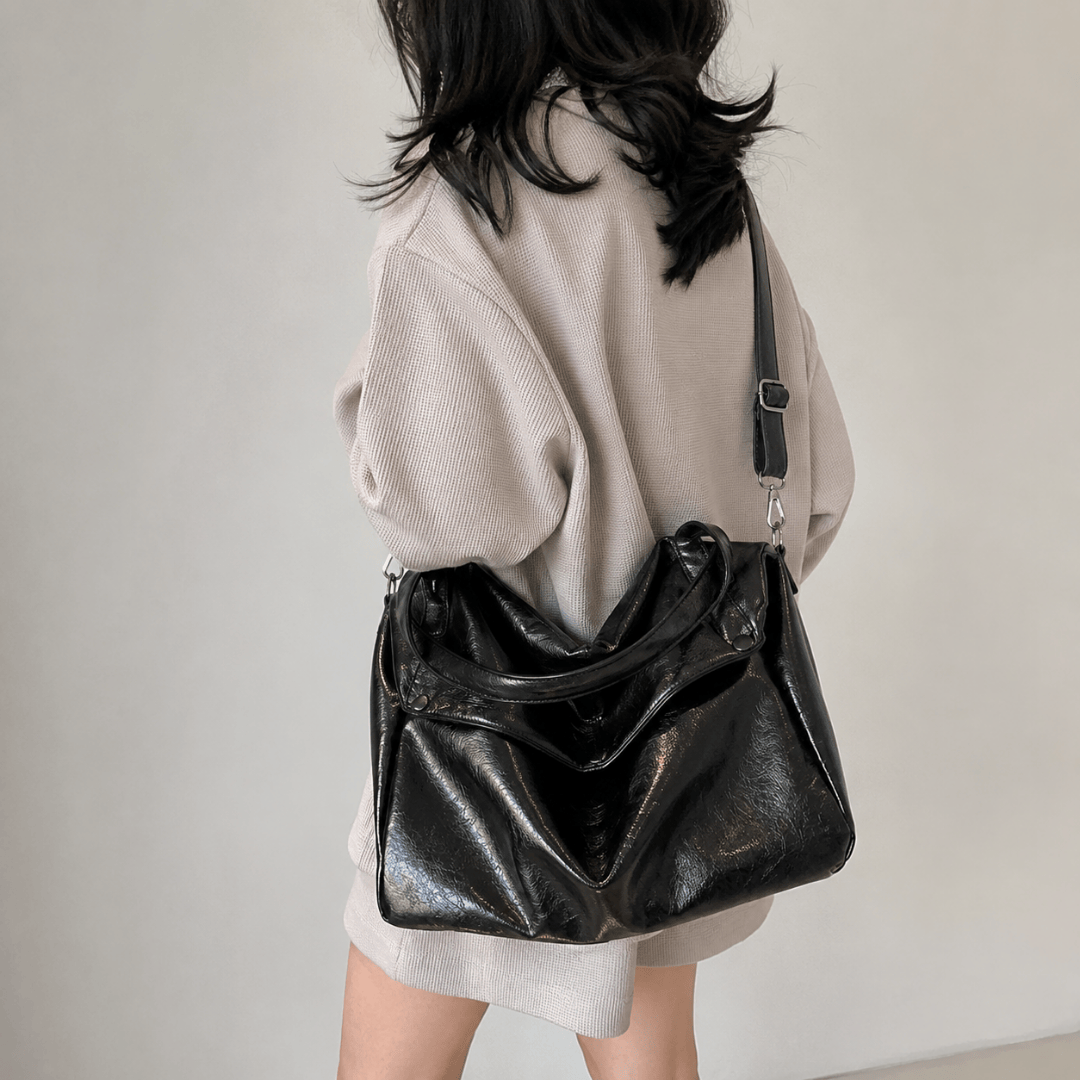 SARENA – Sac à Main de Cours Porté Épaule Brillant