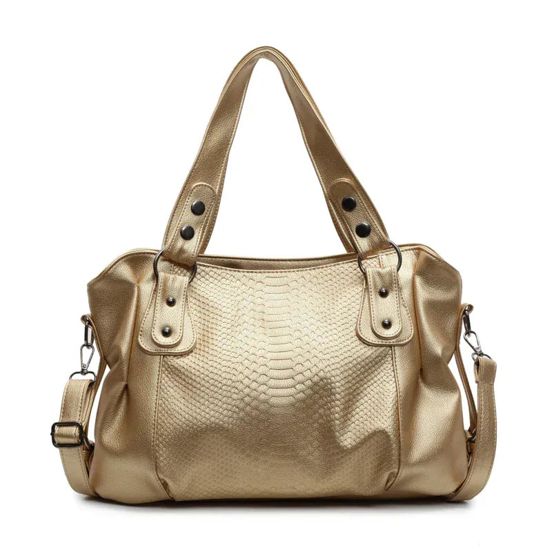 SELENE - Sac à Main de Cours de Luxe en Cuir Écaillé