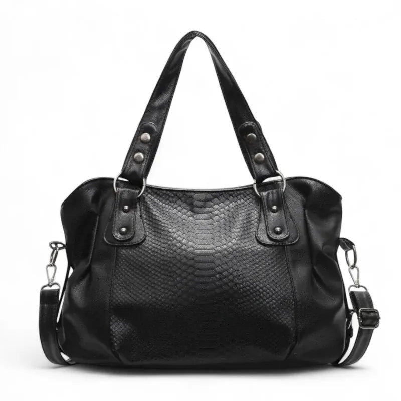 SELENE - Sac à Main de Cours de Luxe en Cuir Écaillé